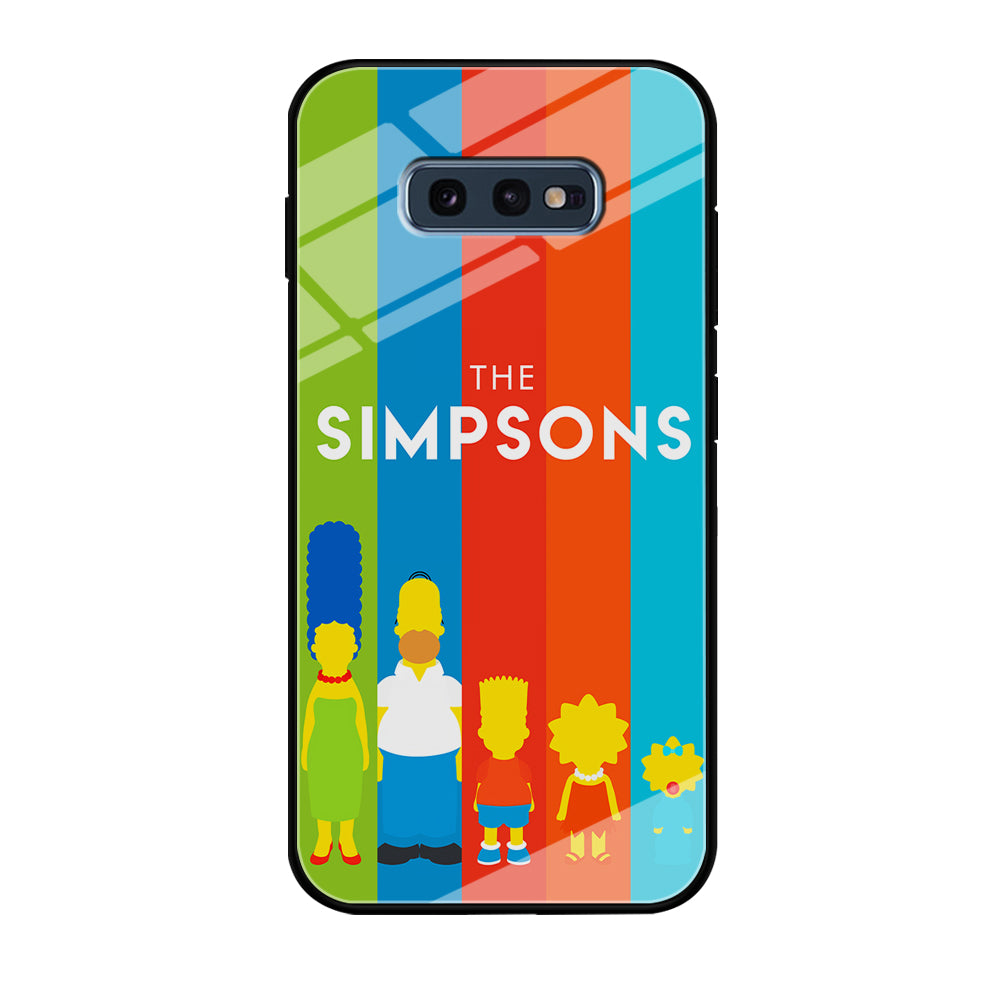 The Simpson Family Colorful Samsung Galaxy S10E Case