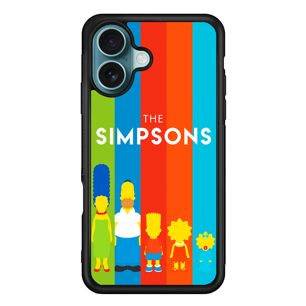 The Simpson Family Colorful iPhone 16 Plus Case - Altracase