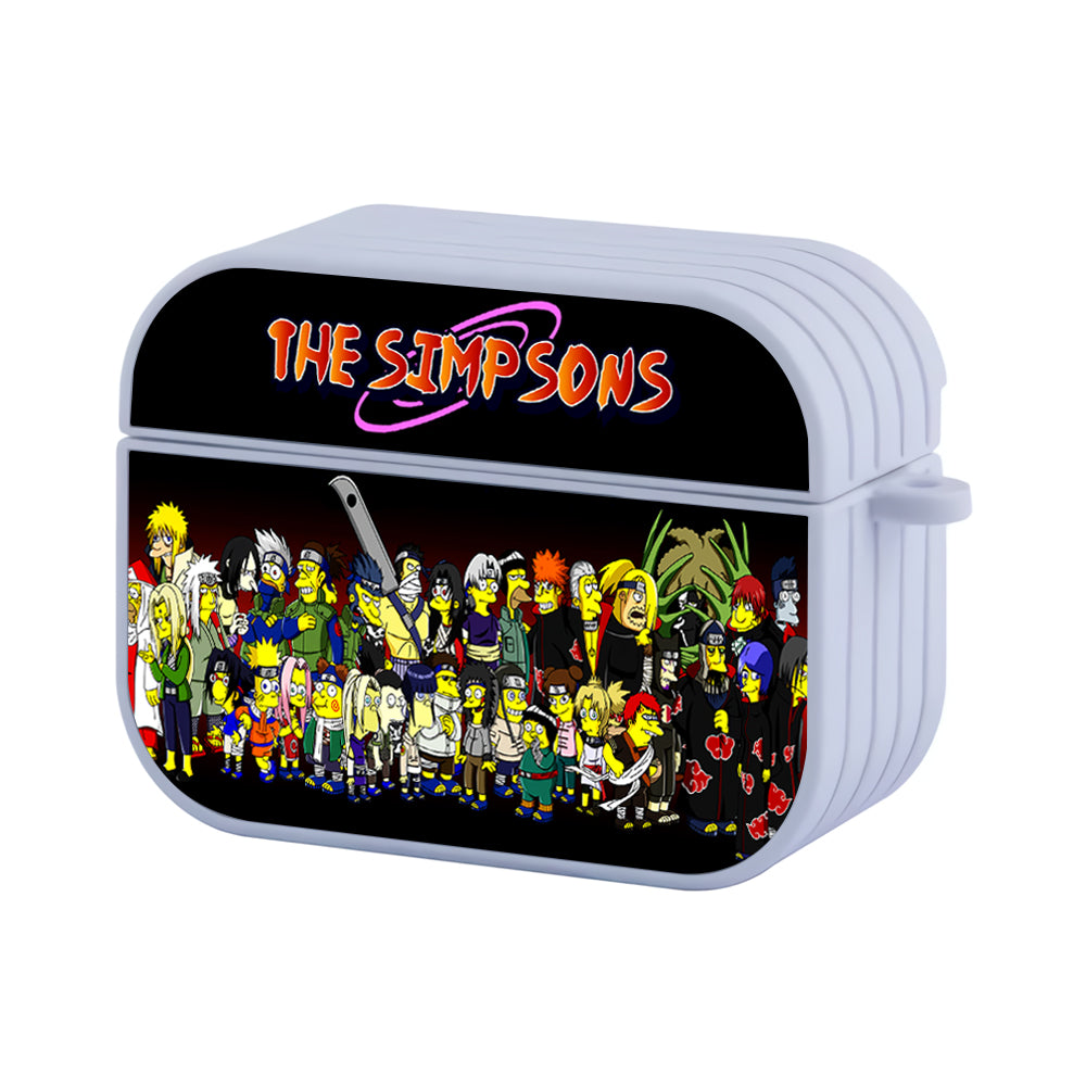 The Simpsons X Naruto Hard Plastic Case Cover For Apple Airpods Pro