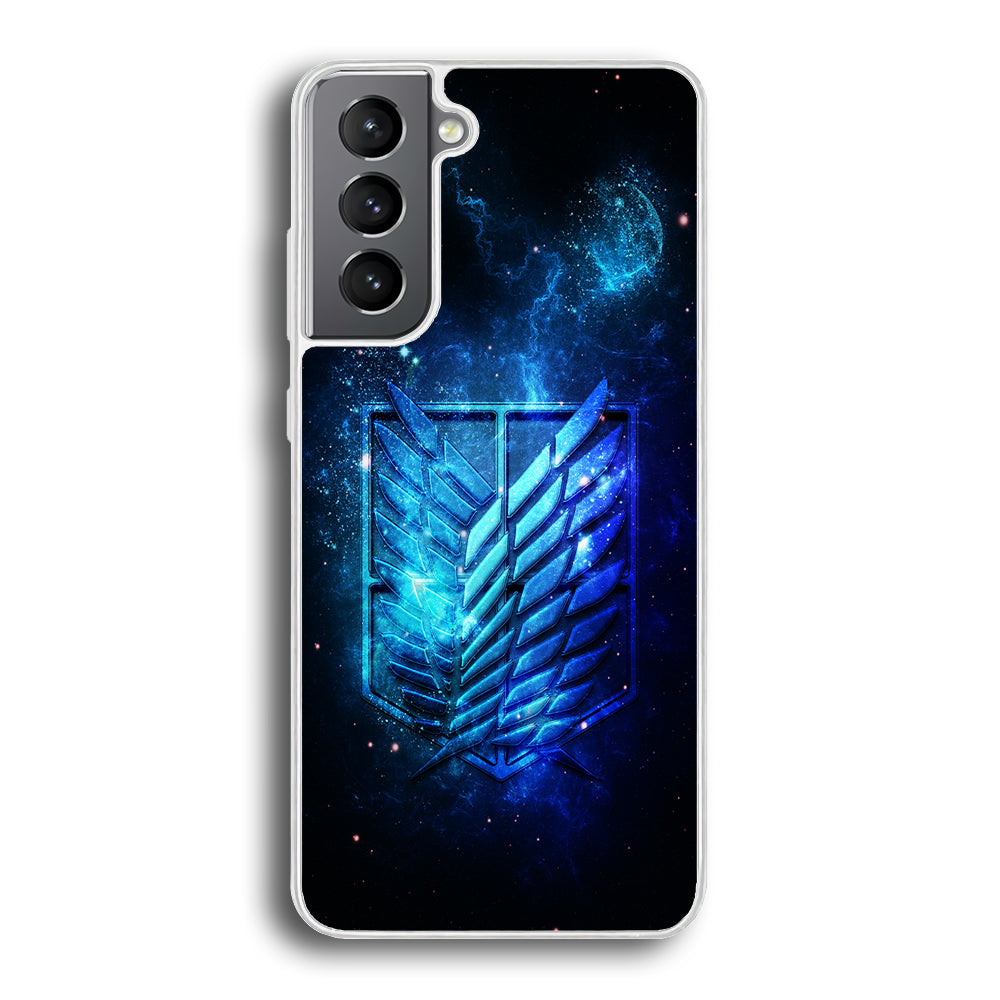 The Survey Corps Space Samsung Galaxy S23 Case-Phone Case-Rubber White (2D Case)-Altracase