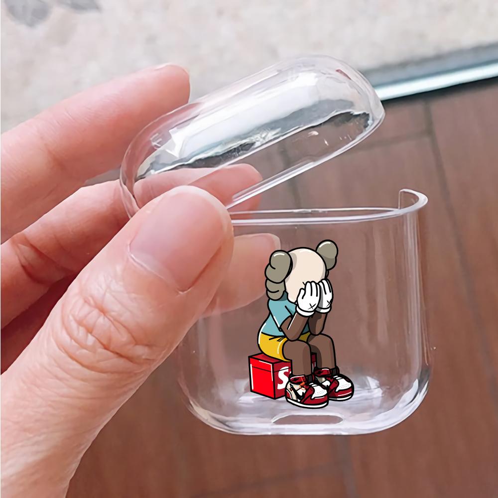 The Sad Kaws Hard Plastic Protective Clear Case Cover For Apple Airpods-AirPod Case-Altracase