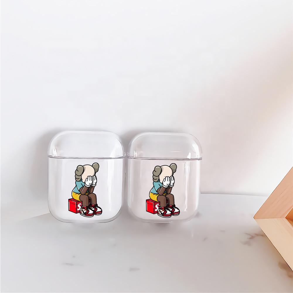 The Sad Kaws Hard Plastic Protective Clear Case Cover For Apple Airpods-AirPod Case-Altracase