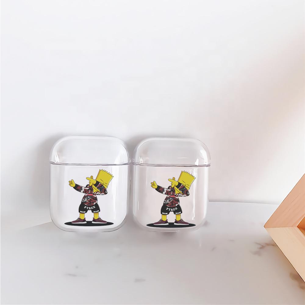 The Simpson Bart Hypebeast Hard Plastic Protective Clear Case Cover For Apple Airpods-AirPod Case-Altracase