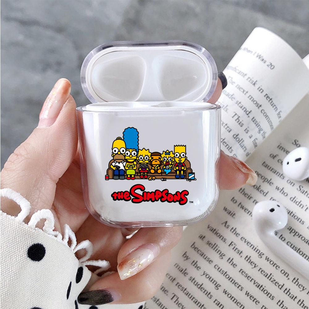 The Simpson Family and Baby Milo Hard Plastic Protective Clear Case Cover For Apple Airpods-AirPod Case-Altracase