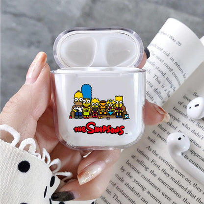 The Simpson Family and Baby Milo Hard Plastic Protective Clear Case Cover For Apple Airpods-AirPod Case-Altracase