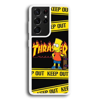 Thrasher Bart Danger Line Samsung Galaxy S24 Ultra Case