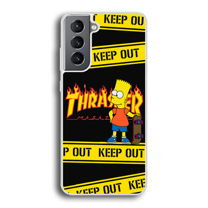 Thrasher Bart Danger Line Samsung Galaxy S23 Case