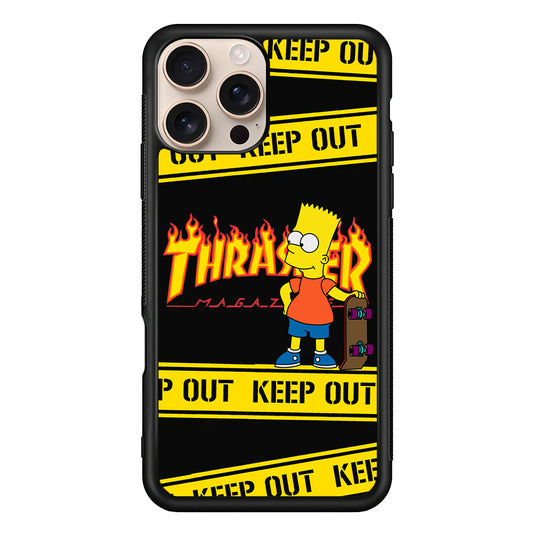 Thrasher Bart Danger Line iPhone 16 Pro Case - Altracase