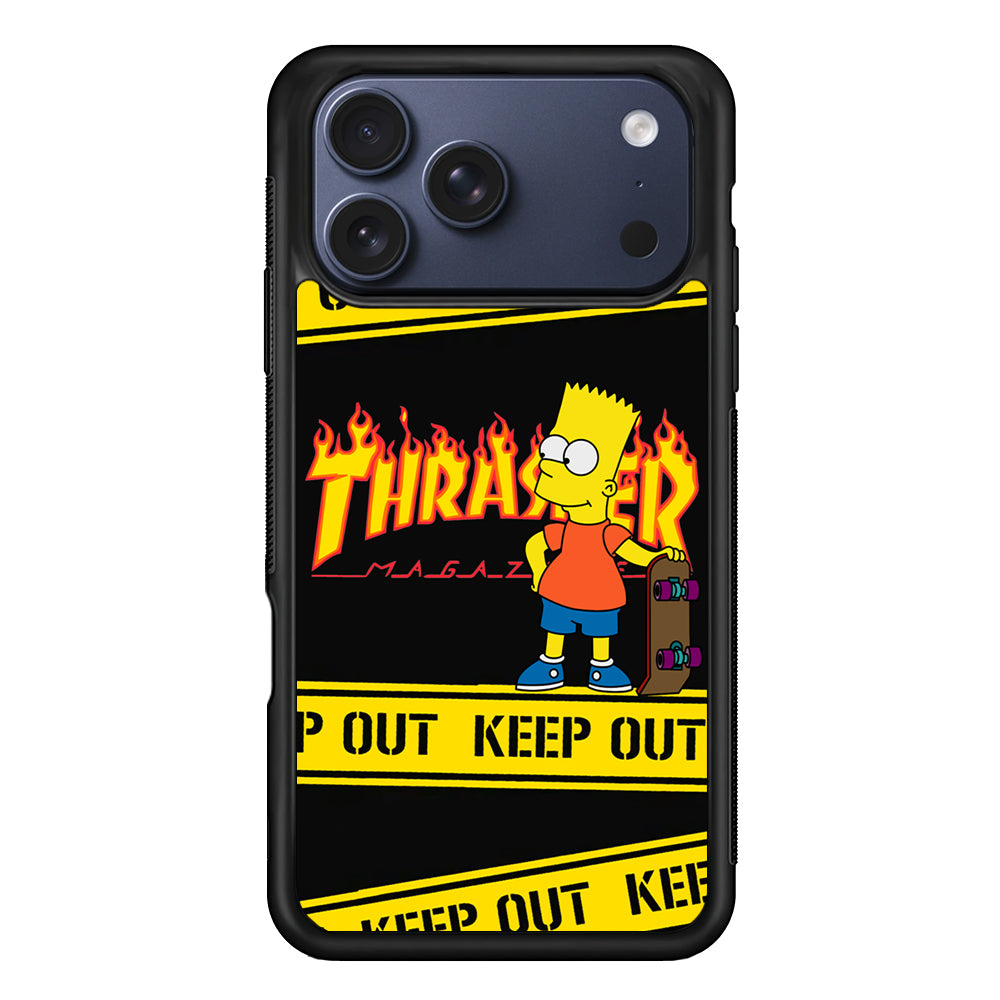 Thrasher Bart Danger Line iPhone 17 Pro Case - Altracase