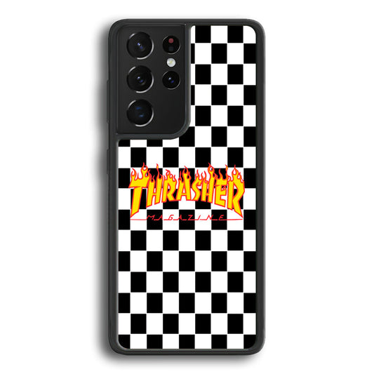 Thrasher Chess Board Background Samsung Galaxy S24 Ultra Case