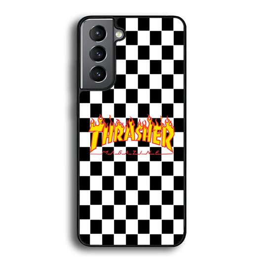 Thrasher Chess Board Background Samsung Galaxy A16 Case-Mobile Phone Case-Rubber Black (2D Case)-Altracase