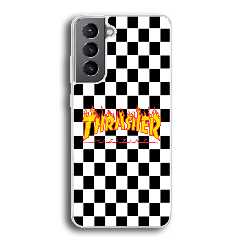 Thrasher Chess Board Background Samsung Galaxy S23 Plus Case