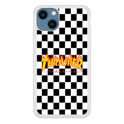 Thrasher Chess Board Background iPhone 15 Case