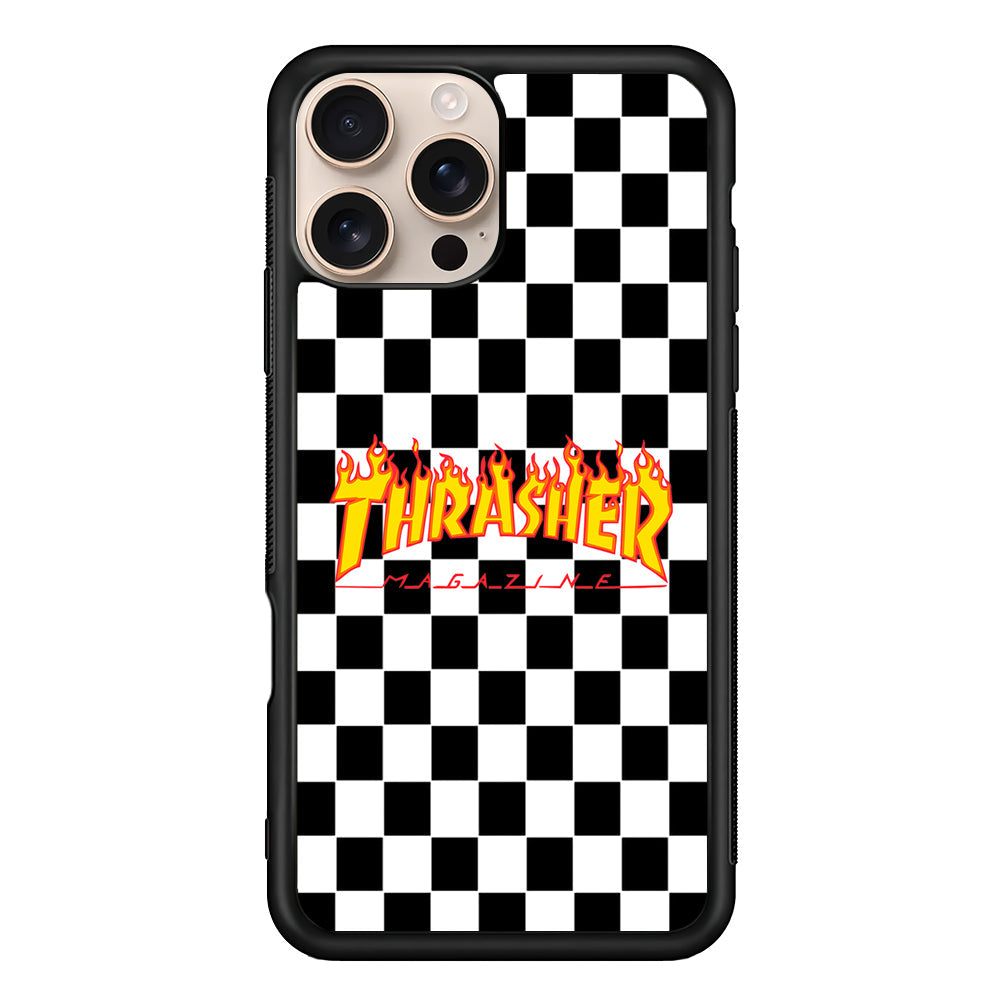 Thrasher Chess Board Background iPhone 16 Pro Max Case - Altracase