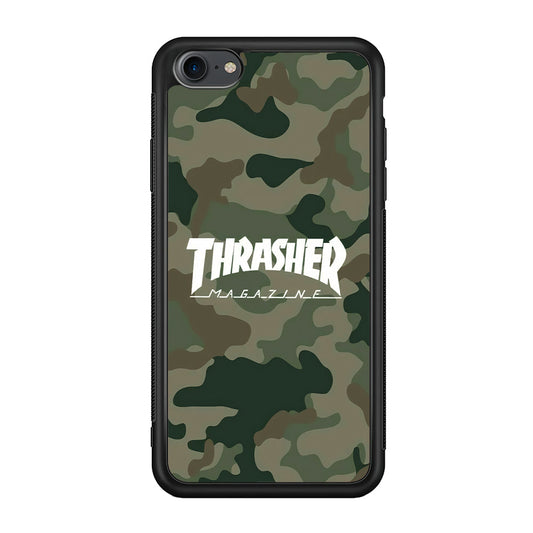 Thrasher Magazine Green Army iPhone SE 2020 Case-Mobile Phone Case-Rubber Black (2D Case)-Altracase