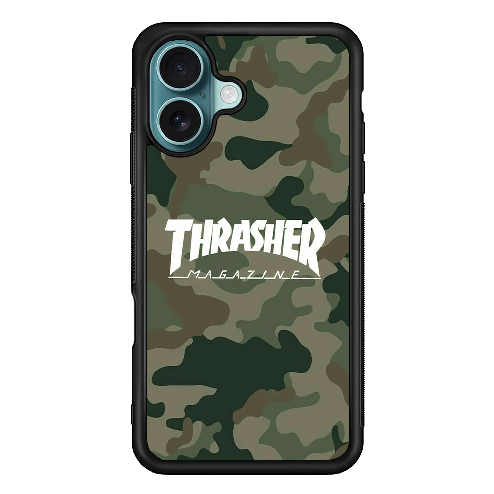 Thrasher Magazine Green Army iPhone 16 Plus Case - Altracase
