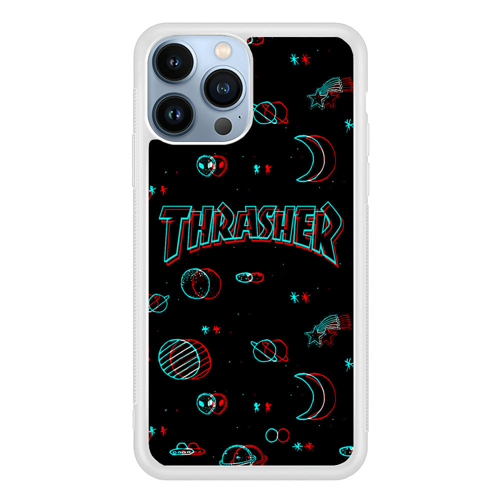 Thrasher Neon Galaxy iPhone 15 Pro Case