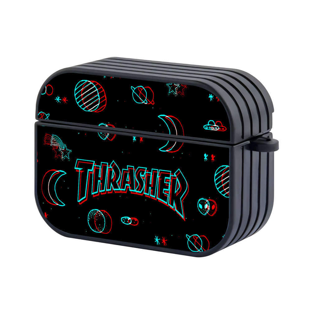 Thrasher Neon Galaxy Apple AirPods Pro 3 Case - Altracase