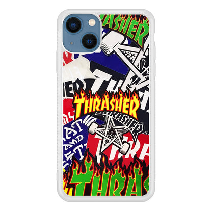 Thrasher Sticker Flat iPhone 15 Case