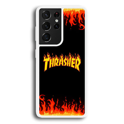 Thrasher in Fire Samsung Galaxy S23 Ultra Case