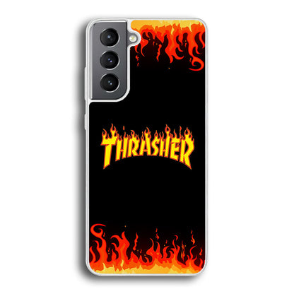 Thrasher in Fire Samsung Galaxy S23 Case