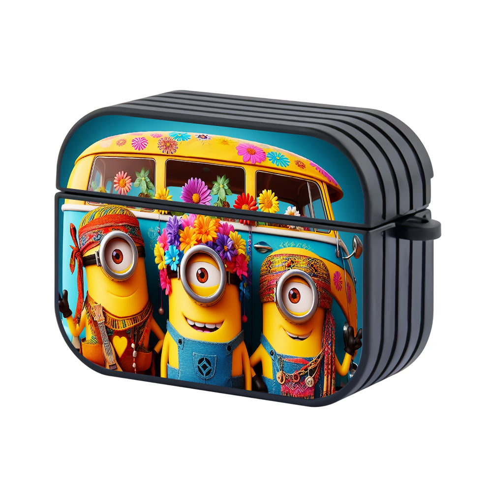 Three Minions Hippie Style Apple AirPods Pro 3 Case-AirPods Pro 3 Case-Altracase