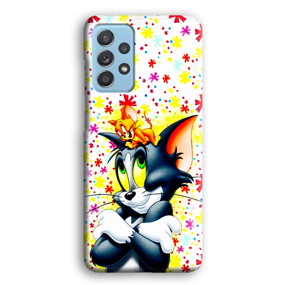 Tom and Jerry Motif Samsung Galaxy A72 Case
