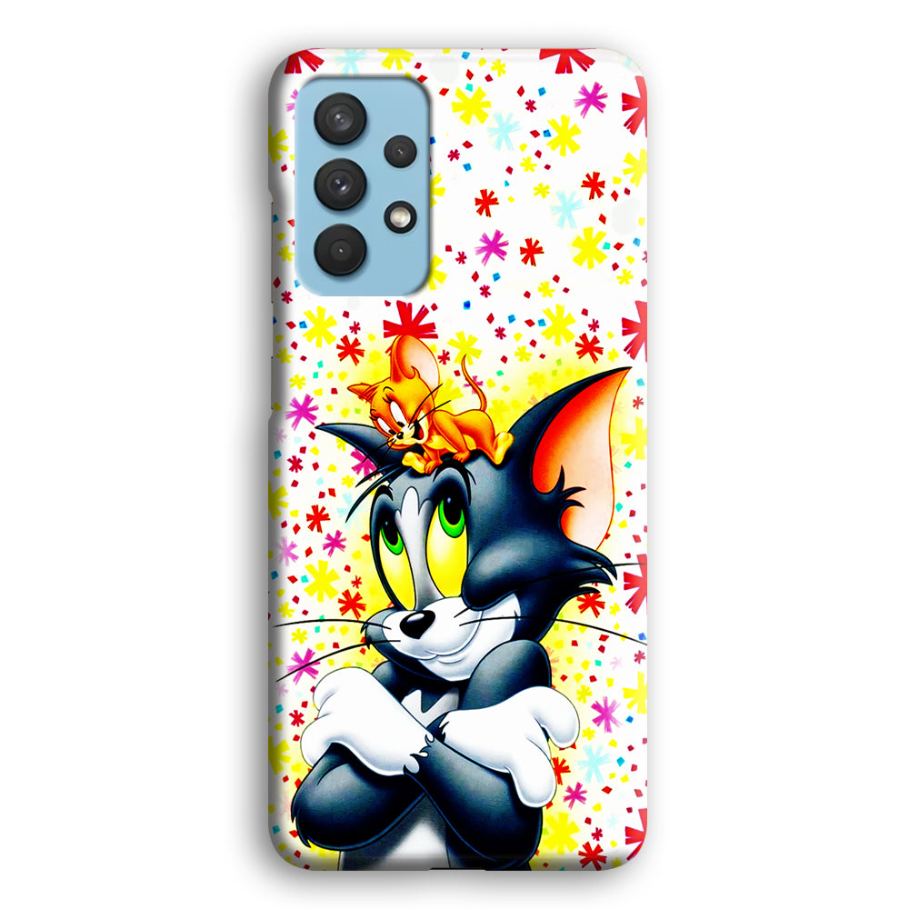 Tom and Jerry Motif Samsung Galaxy A32 Case