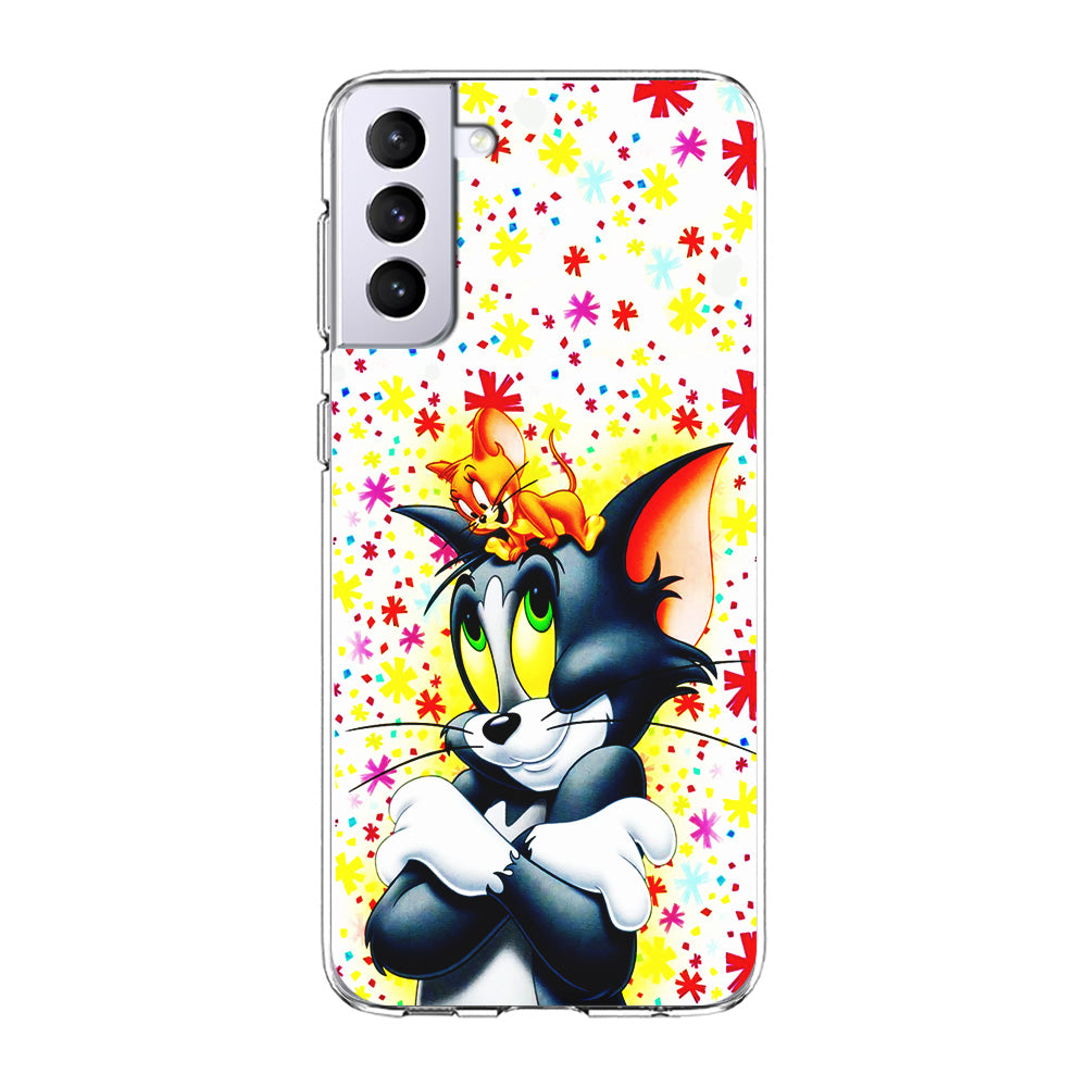 Tom and Jerry Motif Samsung Galaxy S24 Case