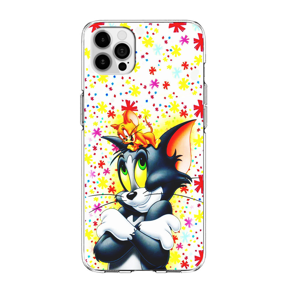 Tom and Jerry Motif iPhone 14 Pro Max Case