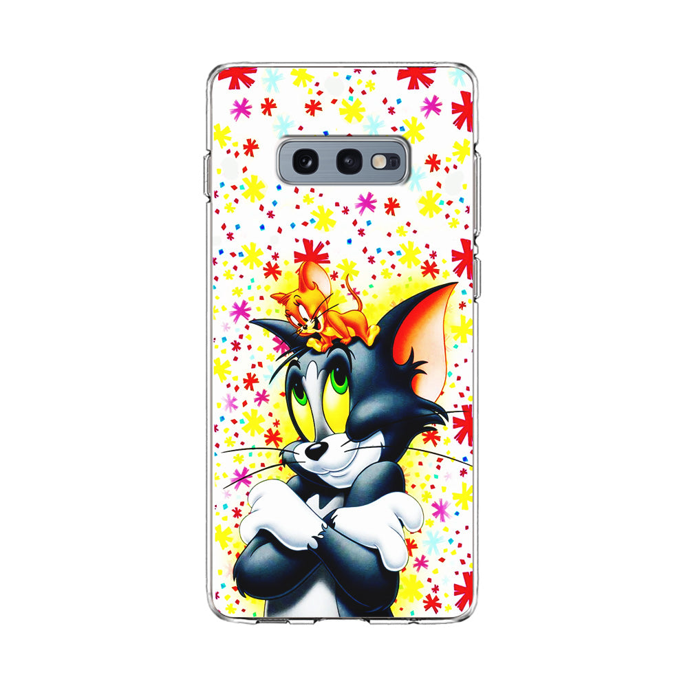 Tom and Jerry Motif Samsung Galaxy S10E Case