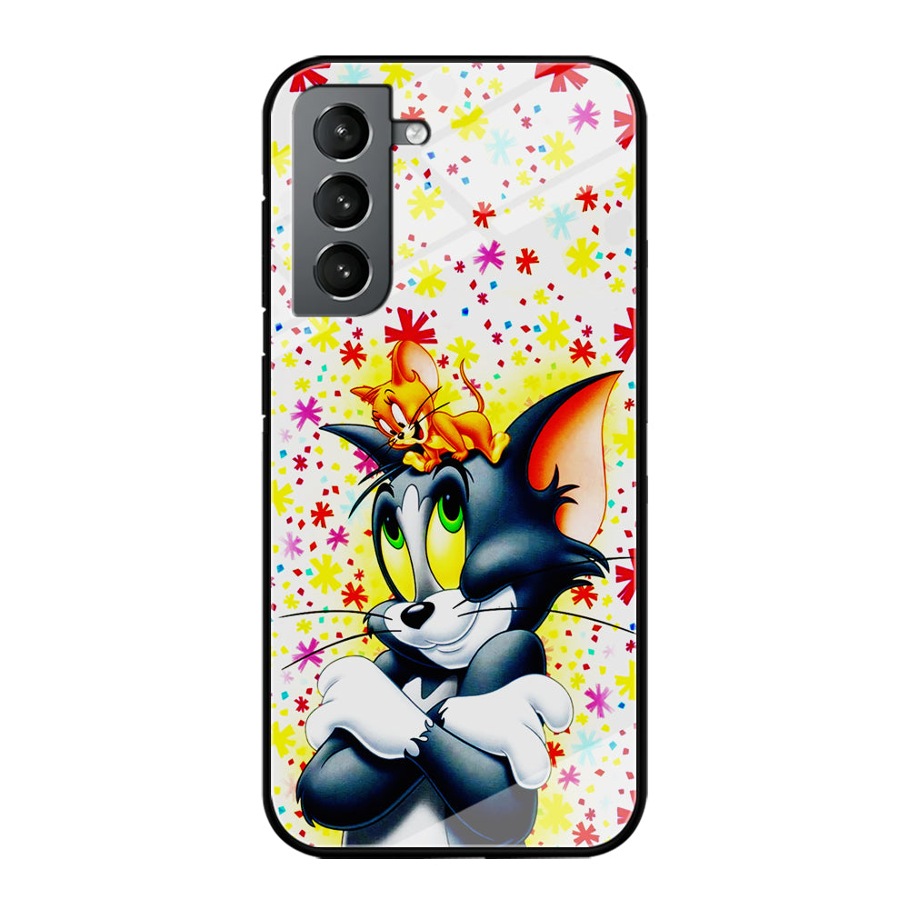 Tom and Jerry Motif Samsung Galaxy S21 Plus Case-Phone Case-Tempered Glass Case-Altracase