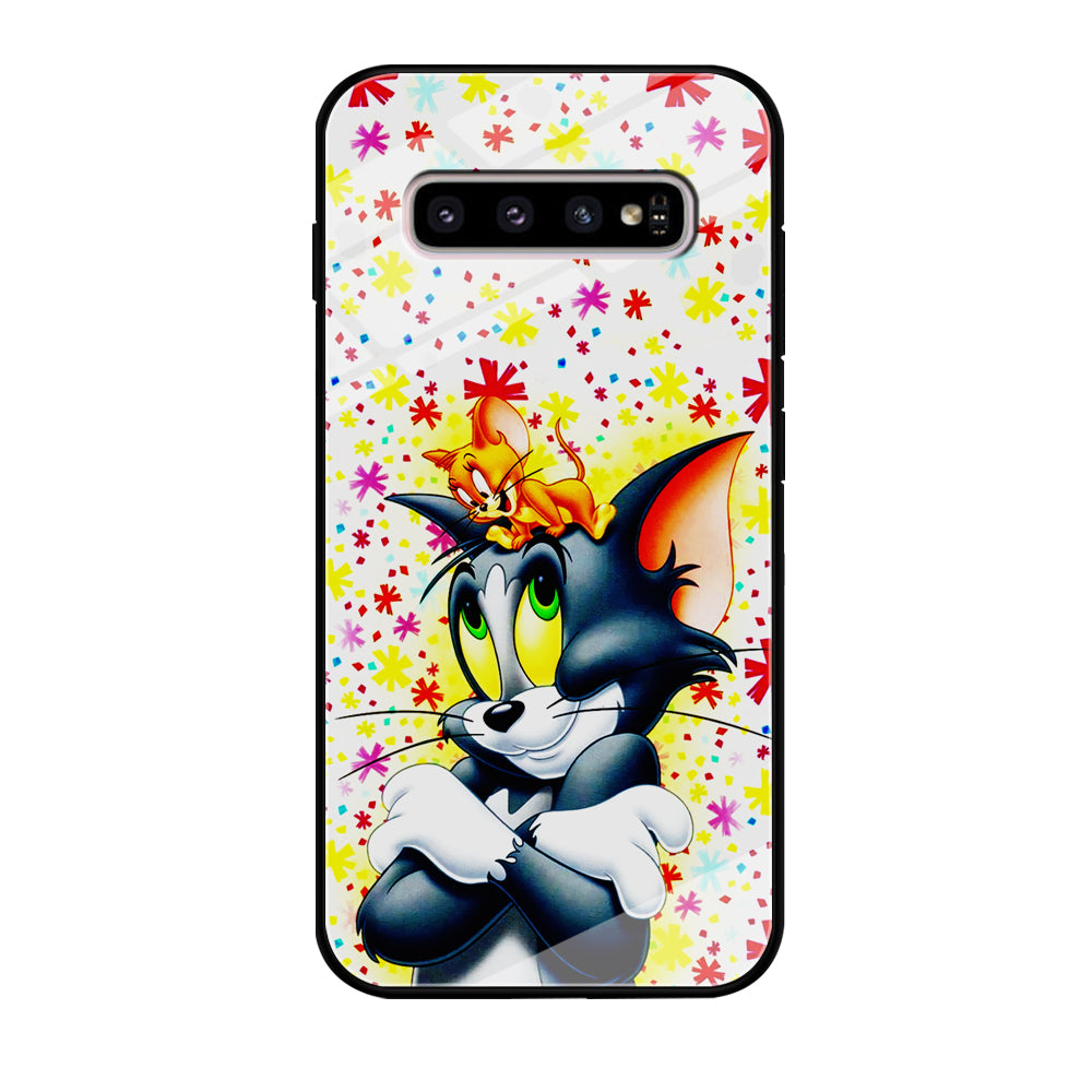 Tom and Jerry Motif Samsung Galaxy S10 Plus Case