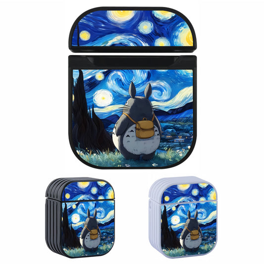 Totoro Starry Night Cartoon Apple AirPods Case-AirPod Case-Altracase