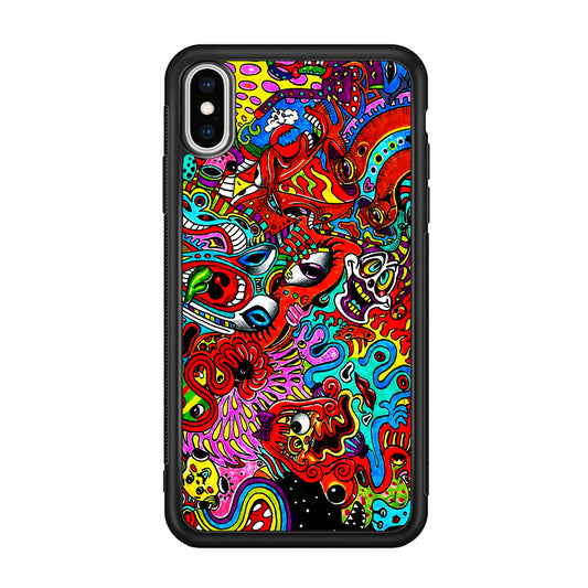 Trippy Aesthetic Colorful iPhone Xs Case