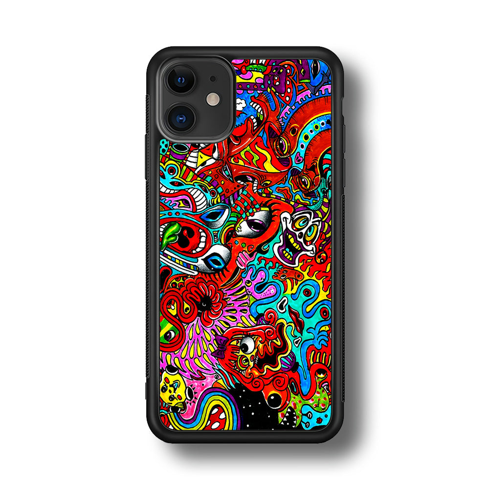 Trippy Aesthetic Colorful iPhone 11 Case