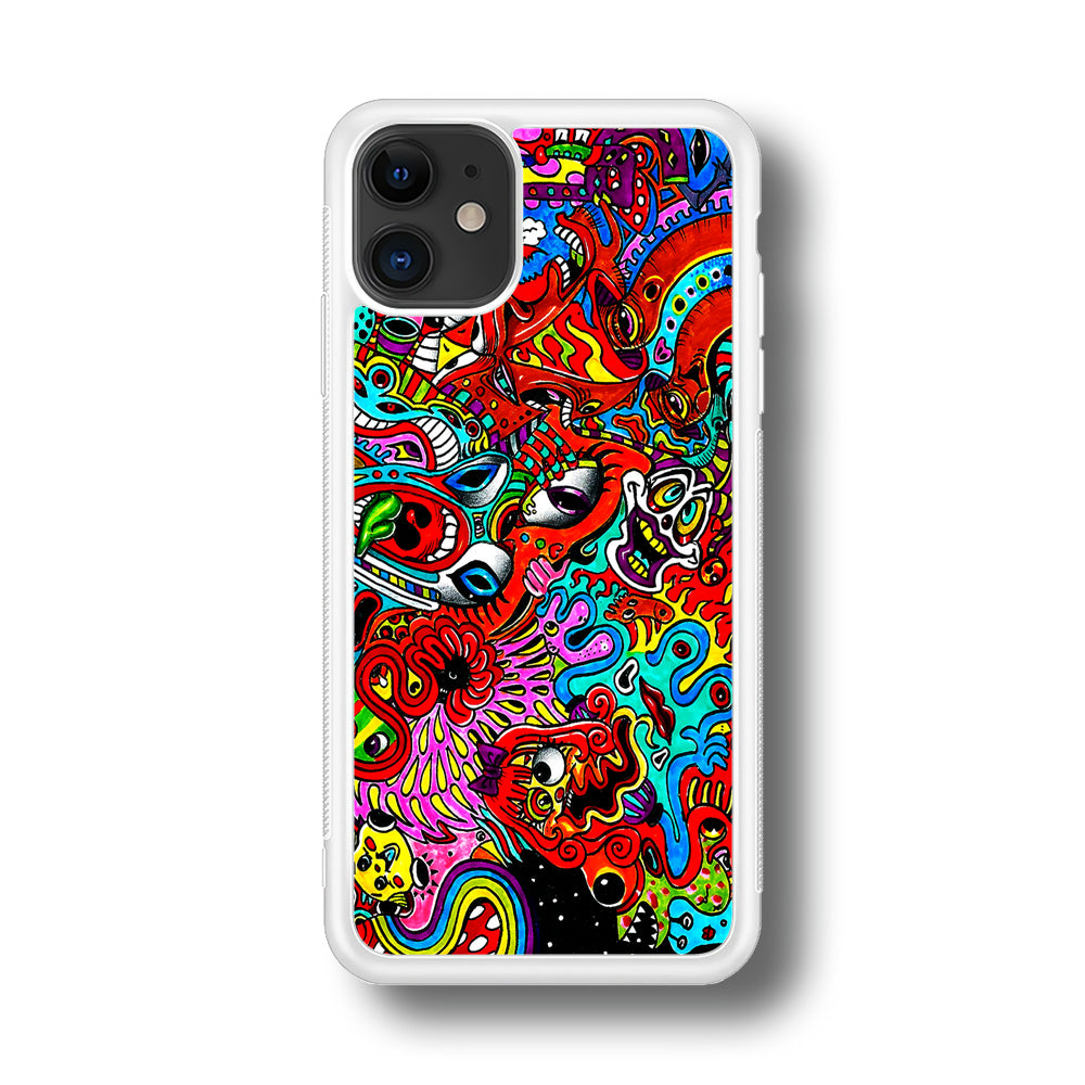 Trippy Aesthetic Colorful iPhone 11 Case