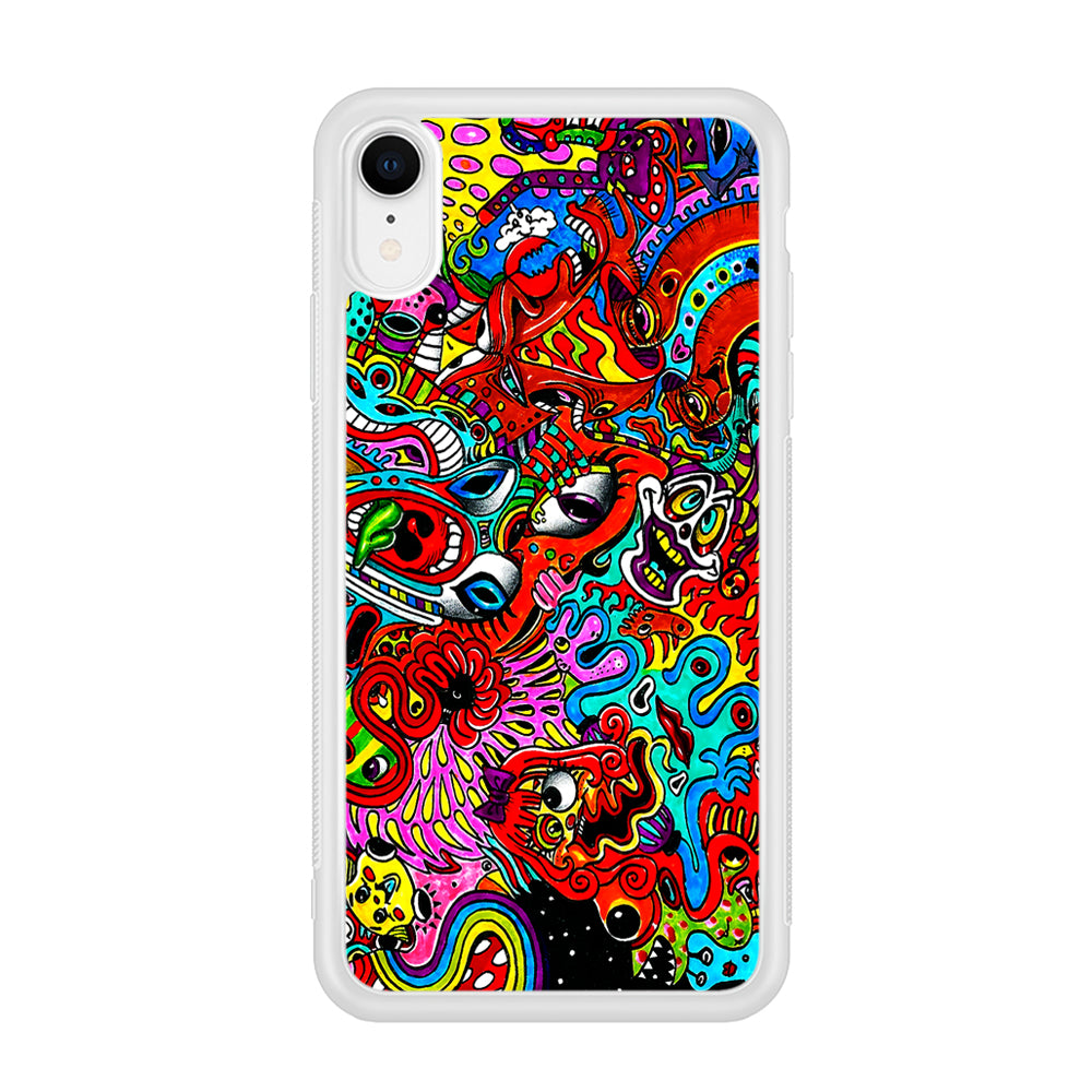 Trippy Aesthetic Colorful iPhone XR Case