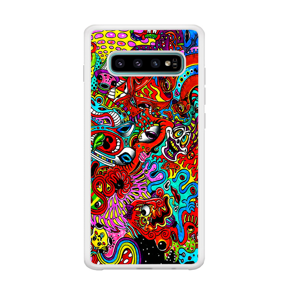 Trippy Aesthetic Colorful Samsung Galaxy S10 Case