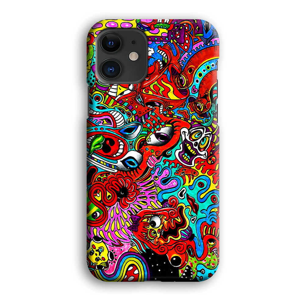 Trippy Aesthetic Colorful iPhone 12 Case