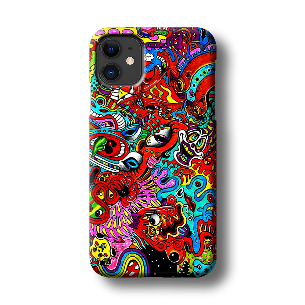 Trippy Aesthetic Colorful iPhone 11 Case