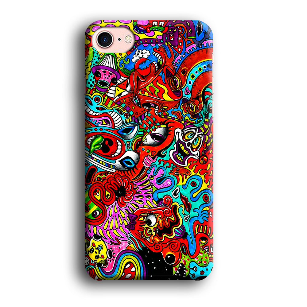 Trippy Aesthetic Colorful iPhone 8 Case