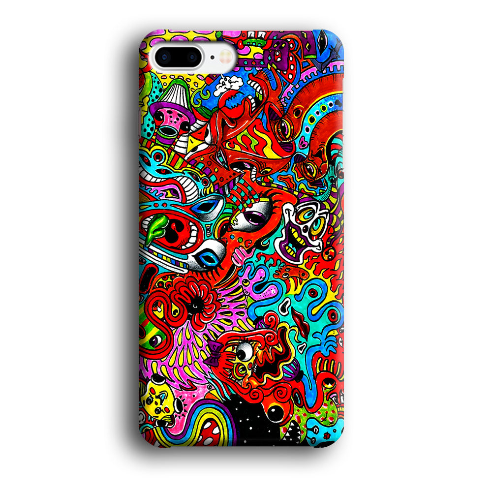 Trippy Aesthetic Colorful iPhone 8 Plus Case