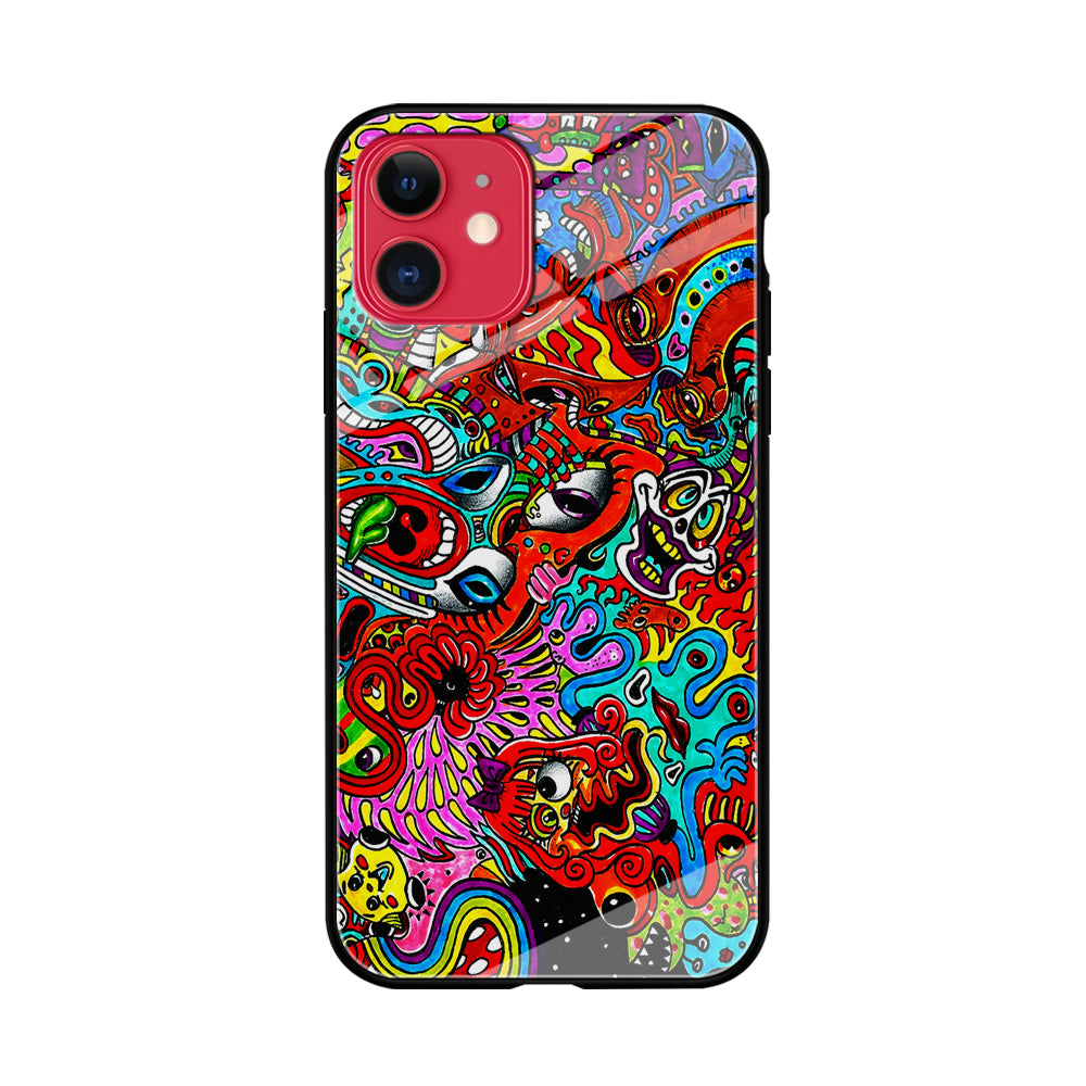 Trippy Aesthetic Colorful iPhone 11 Case