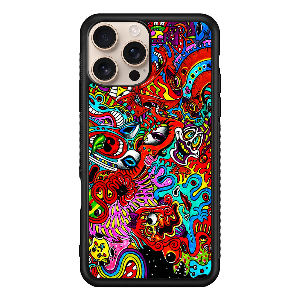 Trippy Aesthetic Colorful iPhone 16 Pro Case - Altracase
