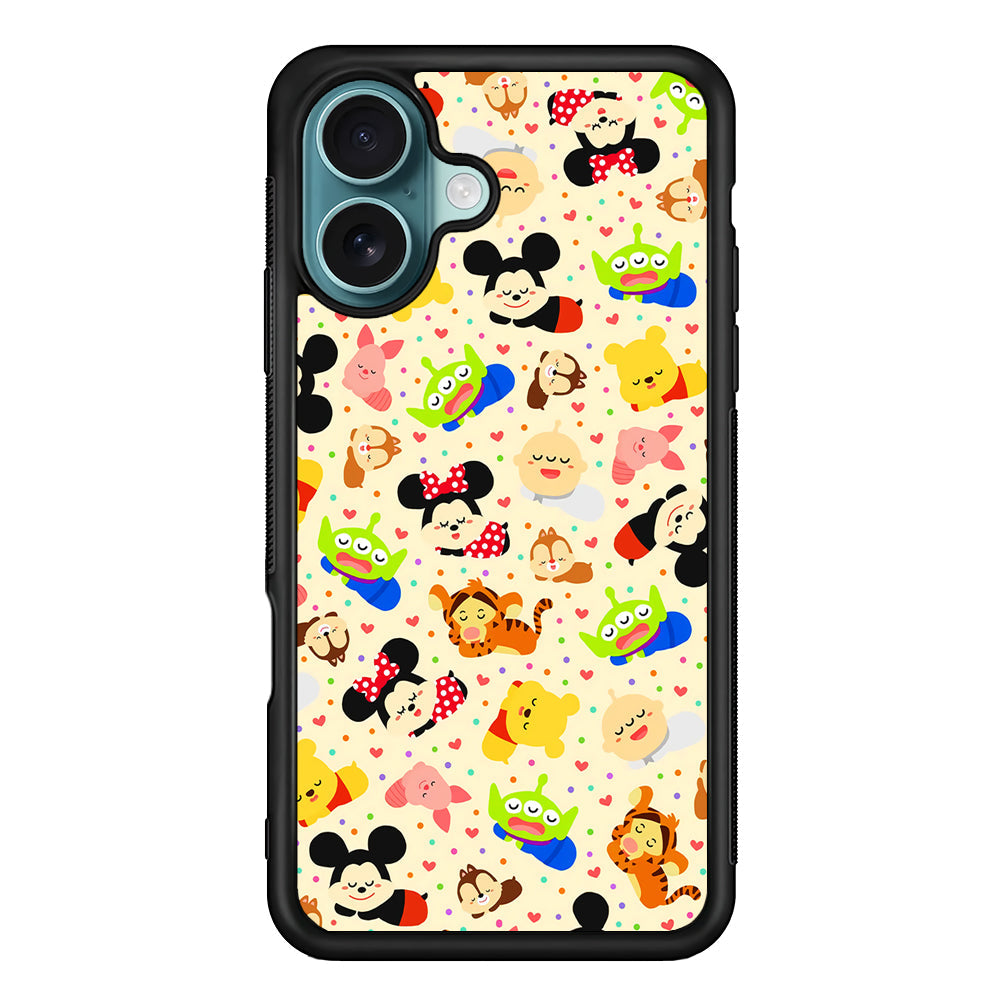 Tsum Tsum Cute Cartoon iPhone 16 Plus Case - Altracase