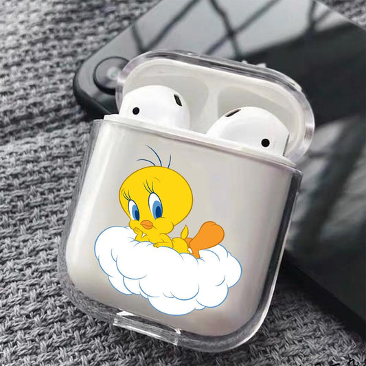 Tweety Cartoon Hard Plastic Protective Clear Case Cover For Apple Airpods-AirPod Case-Altracase