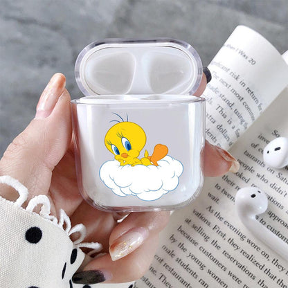 Tweety Cartoon Hard Plastic Protective Clear Case Cover For Apple Airpods-AirPod Case-Altracase