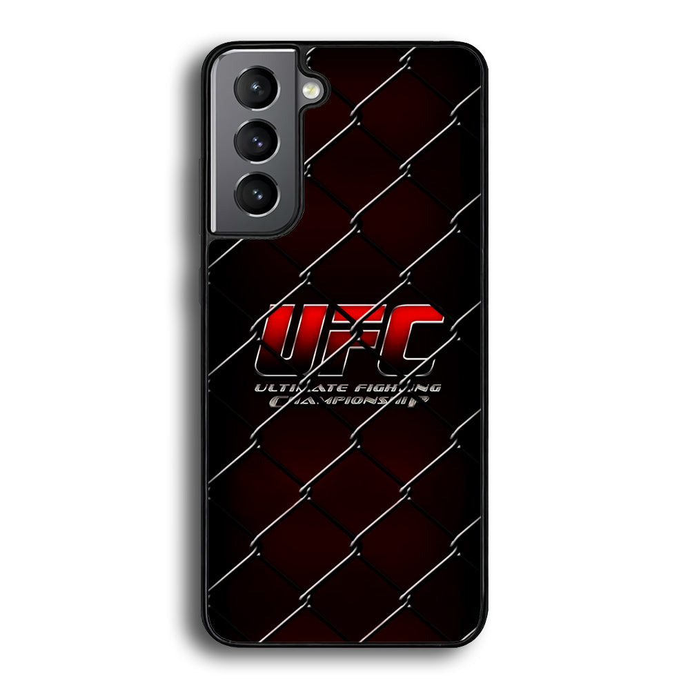 UFC Logo Ring Samsung Galaxy S24 Plus Case-Phone Case-Rubber Black (2D Case)-Altracase