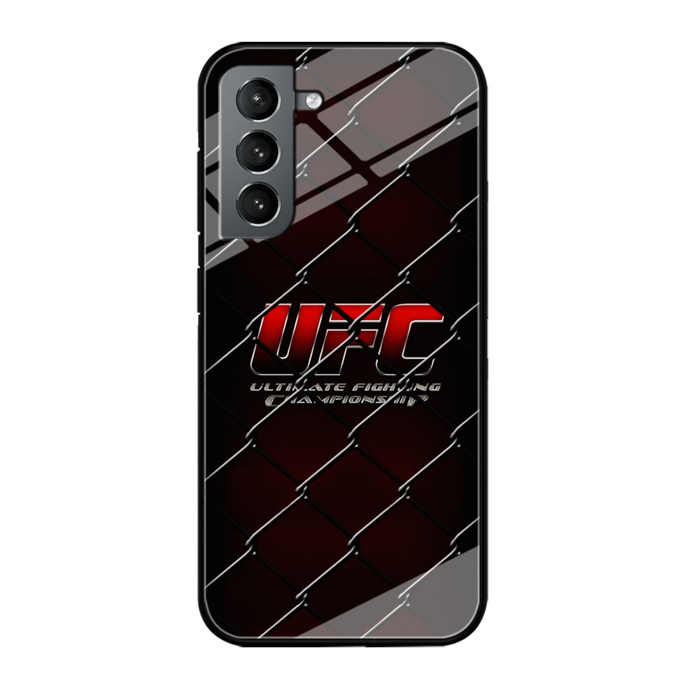 UFC Logo Ring Samsung Galaxy S24 Plus Case-Phone Case-Tempered Glass Case-Altracase
